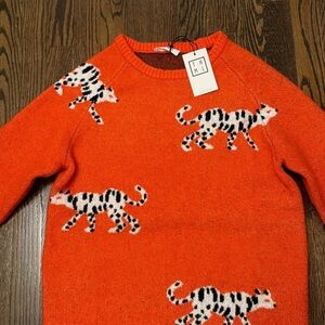 NWT orange sweater